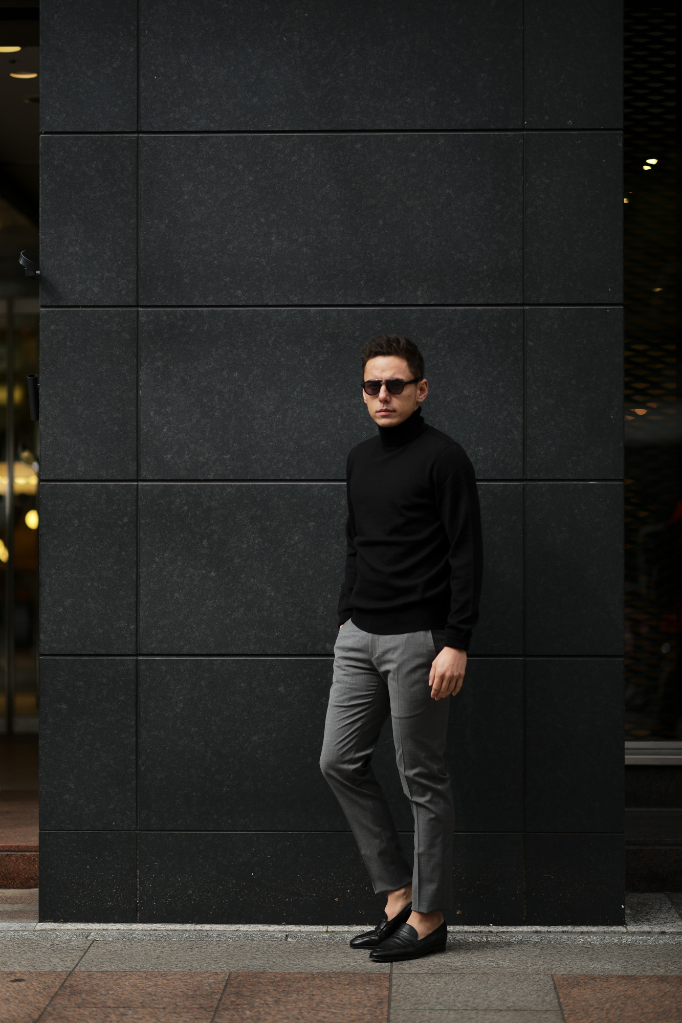 Cuervo (クエルボ) Sartoria Collection (サルトリア コレクション) John(ジョン) Turtle Neck Sweater (タートルネックセーター) ウールニット セーター NAVY (ネイビー) MADE IN JAPAN (日本製) 2019 秋冬 【ご予約受付開始】愛知 名古屋 altoediritto アルトエデリット