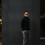 Cuervo (クエルボ) Sartoria Collection (サルトリア コレクション) John(ジョン) Turtle Neck Sweater (タートルネックセーター) ウールニット セーター BLACK (ブラック) MADE IN JAPAN (日本製) 2019 秋冬 【ご予約受付開始】のイメージ