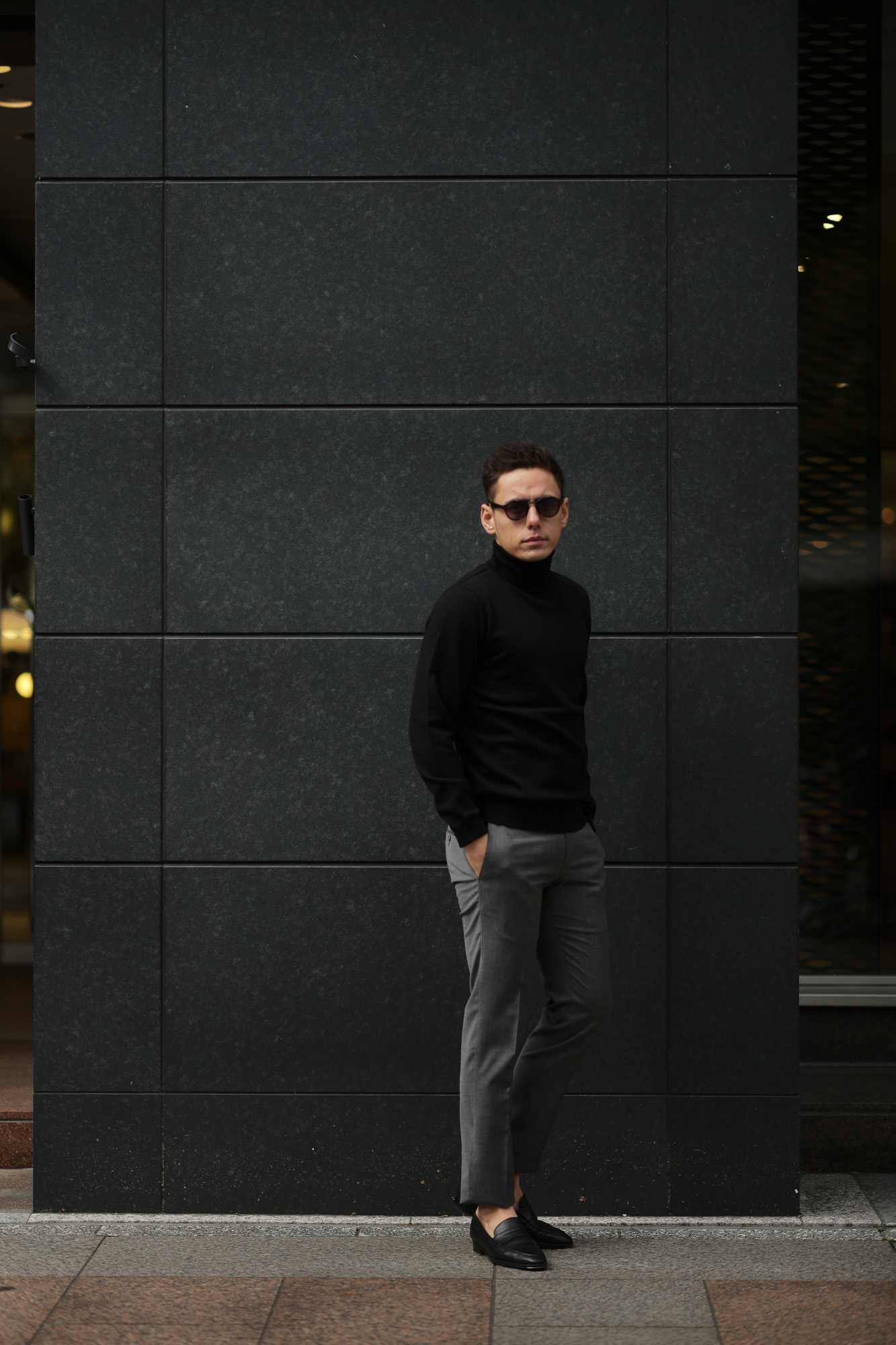 Cuervo (クエルボ) Sartoria Collection (サルトリア コレクション) John(ジョン) Turtle Neck Sweater (タートルネックセーター) ウールニット セーター NAVY (ネイビー) MADE IN JAPAN (日本製) 2019 秋冬 【ご予約受付開始】愛知 名古屋 altoediritto アルトエデリット