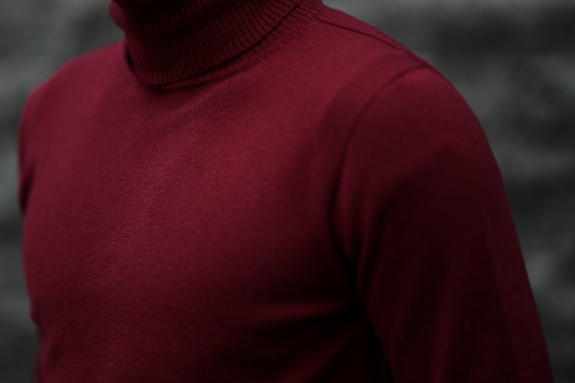 Cuervo (クエルボ) Sartoria Collection (サルトリア コレクション) John(ジョン) Turtle Neck Sweater (タートルネックセーター) ウールニット セーター BORDEAUX (ボルドー) MADE IN JAPAN (日本製) 2019 秋冬　愛知 名古屋 altoediritto アルトエデリット