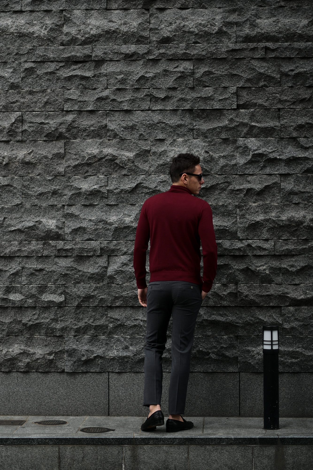 Cuervo (クエルボ) Sartoria Collection (サルトリア コレクション) John(ジョン) Turtle Neck Sweater (タートルネックセーター) ウールニット セーター BORDEAUX (ボルドー) MADE IN JAPAN (日本製) 2019 秋冬　愛知 名古屋 altoediritto アルトエデリット
