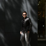 Cuervo (クエルボ) Satisfaction Leather Collection (サティスファクション レザー コレクション) East West(イーストウエスト)  SMOKE(スモーク) BUFFALO LEATHER (バッファロー レザー) レザージャケット BLACK(ブラック) MADE IN JAPAN (日本製) 2019 秋冬 【ご予約開始します】のイメージ