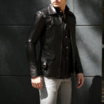 Cuervo (クエルボ) Satisfaction Leather Collection (サティスファクション レザー コレクション) East West(イーストウエスト)  SMOKE(スモーク) BUFFALO LEATHER (バッファロー レザー) レザージャケット BROWN(ブラウン) MADE IN JAPAN (日本製) 2019 秋冬 【ご予約開始】のイメージ