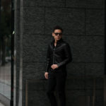 Cuervo (クエルボ) Satisfaction Leather Collection (サティスファクション レザー コレクション) TOM (トム) BUFFALO LEATHER (バッファロー レザー) シングル ライダース ジャケット BLACK (ブラック) MADE IN JAPAN (日本製) 2019 秋冬 【ご予約受付中】のイメージ