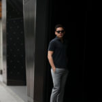 FEDELI (フェデーリ) Piquet Polo Shirt (ピケ ポロシャツ) カノコ ポロシャツ BLACK(ブラック・36) made in italy (イタリア製) 2019 春夏新作のイメージ