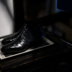 Georges de Patricia(ジョルジュ ド パトリシア) Diablo Crocodile (ディアブロ クロコダイル) 925 STERLING SILVER (925 スターリングシルバー) Crocodile クロコダイル エキゾチックレザー サイドゴアブーツ NOIR (ブラック) 2019 春夏新作 【Special Boots】【第2便ご予約受付中】のイメージ