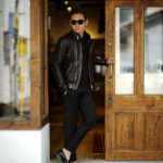 Georges de Patricia (ジョルジュ ド パトリシア) Huracan(ウラカン) 925 STERLING SILVER (925 スターリングシルバー) Super Soft Sheepskin ダブル ライダース ジャケット NOIR (ブラック) 2019 秋冬 【ご予約受付中】のイメージ