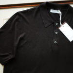 Gran Sasso (グランサッソ) Silk Knit Polo Shirt (シルクニット) SETA (シルク 100%) シルク ニット ポロシャツ BLACK (ブラック・099) made in italy (イタリア製) 2019 春夏新作のイメージ