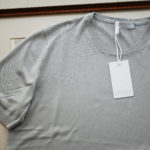 Gran Sasso (グランサッソ) Silk Knit T-shirt (シルクニット) SETA (シルク 100%) ショートスリーブ シルク ニット Tシャツ GREY (グレー・056) made in italy (イタリア製) 2019 春夏新作のイメージ