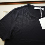 Gran Sasso (グランサッソ) Silk T-shirt (シルク Tシャツ) SETA (シルク 100%) ショートスリーブ シルク Tシャツ NAVY (ネイビー・308) made in italy (イタリア製) 2019 春夏新作のイメージ