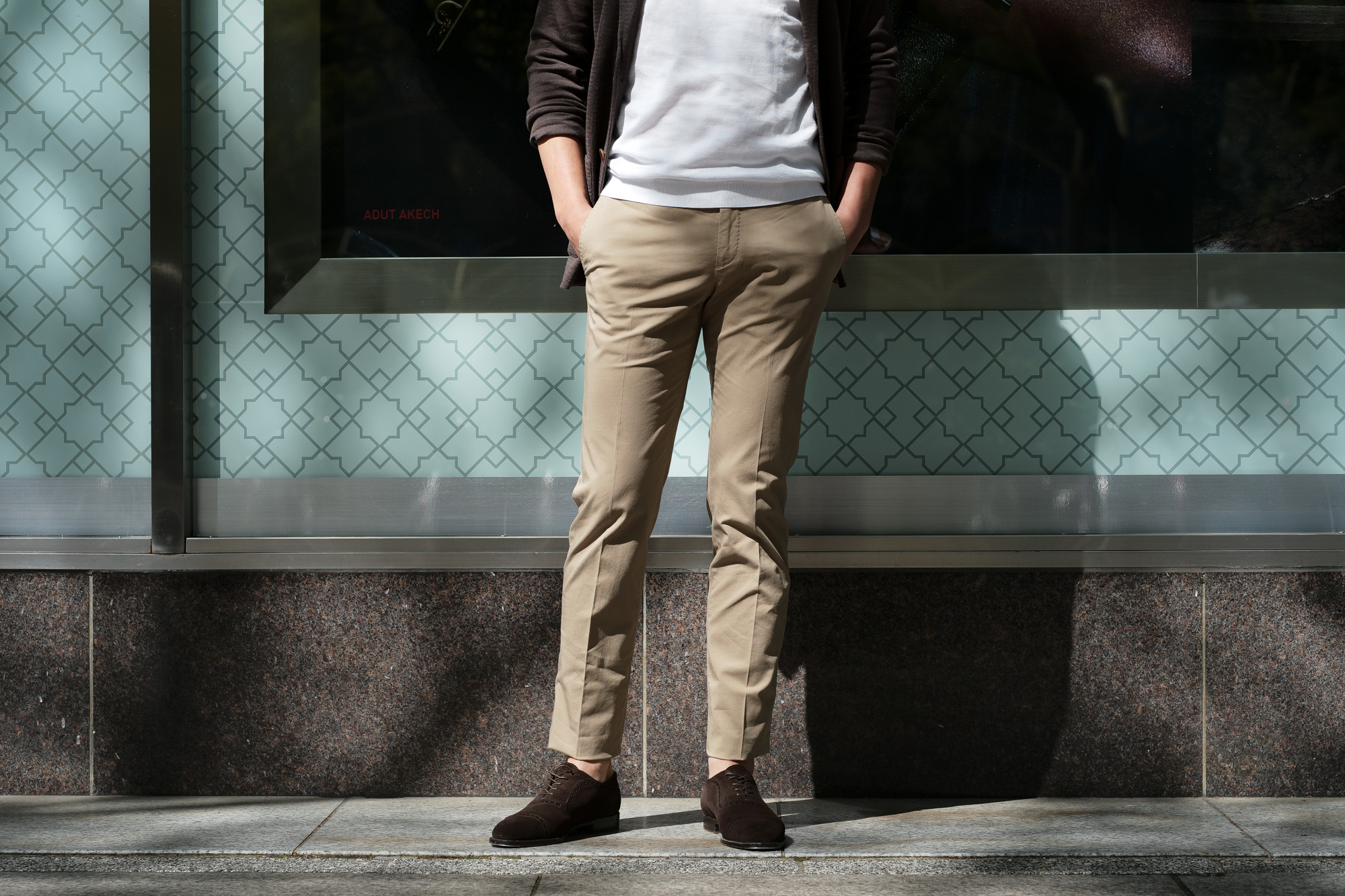 INCOTEX (インコテックス) N35 SLIM FIT (1NGW35) HIGH COMFORT ROYAL BATAVIA コットン ストレッチ スラックス BEIGE (ベージュ・406) 2019 春夏新作 愛知 名古屋 altoediritto アルトエデリット チノパンツ チノスラックス