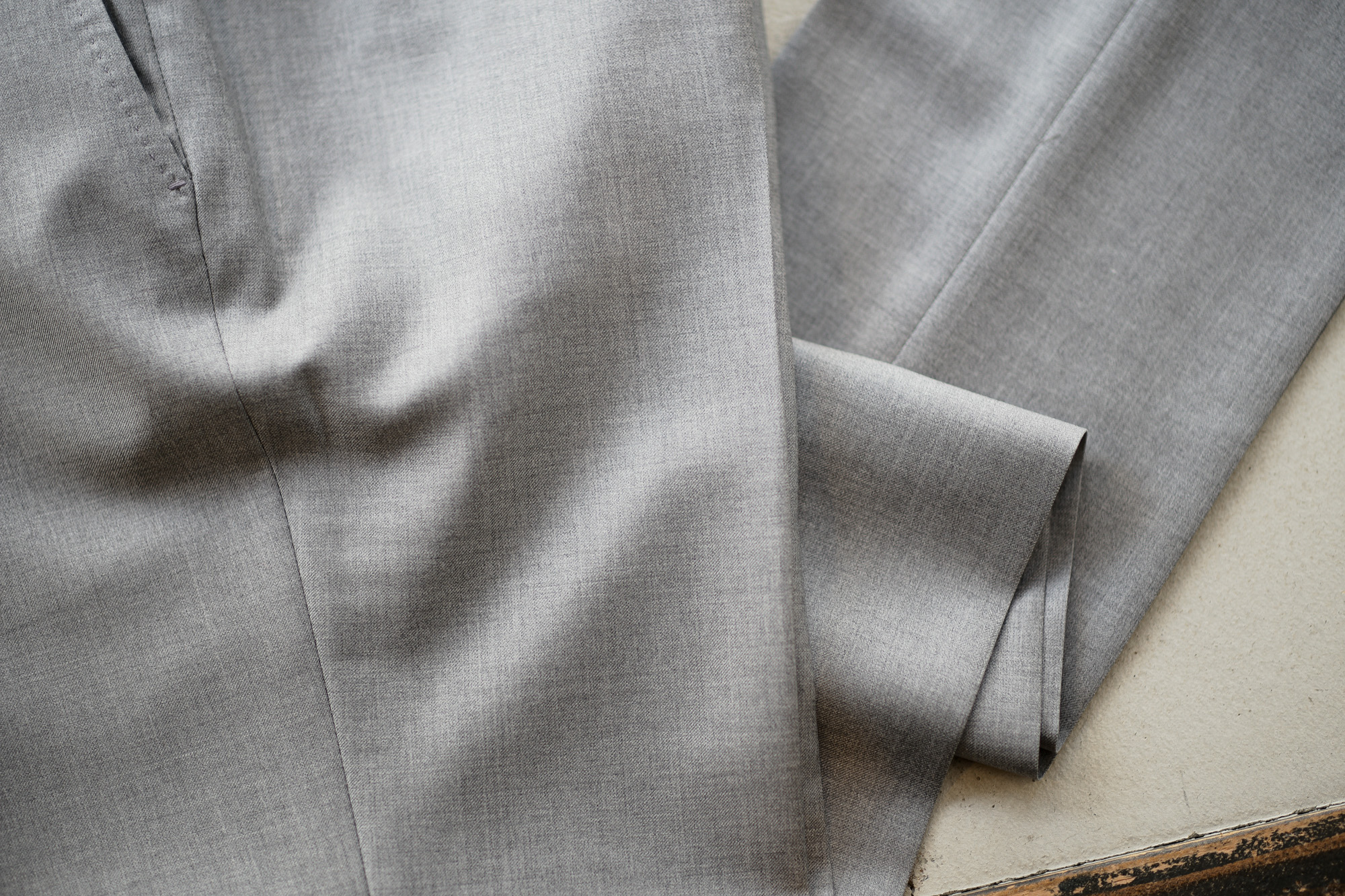 INCOTEX (インコテックス) SARTORIALE (サルトリアーレ) MIT300 SLIM FIT (WOOL & CASHMERE TWILL) ウールカシミアツイル スラックス LIGHT GRAY (ライトグレー・900) Made in italy (イタリア製) 2019 春夏新作 愛知 名古屋 altoediritto アルトエデリット