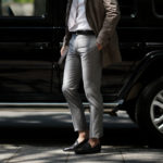 INCOTEX (インコテックス) SARTORIALE (サルトリアーレ) MIT300 SLIM FIT (WOOL & CASHMERE TWILL) ウールカシミアツイル スラックス LIGHT GRAY (ライトグレー・900) Made in italy (イタリア製) 2019 春夏新作のイメージ