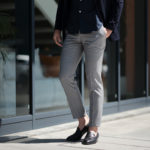 INCOTEX (インコテックス) SARTORIALE (サルトリアーレ) MIT300 SLIM FIT (WOOL & CASHMERE TWILL) ウールカシミアツイル スラックス LIGHT GRAY (ライトグレー・900) Made in italy (イタリア製) 2019 春夏新作のイメージ