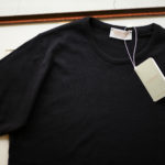 JOHN SMEDLEY (ジョンスメドレー) IMPERIAL KASHMIR (カシミアシリーズ) STONWELL (ストンウェル) CASHMERE × SEA ISLAND COTTON (カシミア × シーアイランドコットン) ショートスリーブ コットンカシミヤニット Tシャツ BLACK (ブラック) Made in England (イギリス製) 2019 春夏新作のイメージ