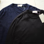 JOHN SMEDLEY (ジョンスメドレー) IMPERIAL KASHMIR (カシミアシリーズ) THEON (テオン) CASHMERE × SEA ISLAND COTTON コットンカシミヤニット セーター NAVY (ネイビー) , BLACK(ブラック) Made in England (イギリス製) 2019 春夏新作のイメージ