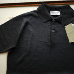 JOHN SMEDLEY (ジョンスメドレー) PIRRO (ピロ) SILK KNIT シルク ニット ポロシャツ BLACK (ブラック) Made in England (イギリス製) 2019 春夏新作のイメージ