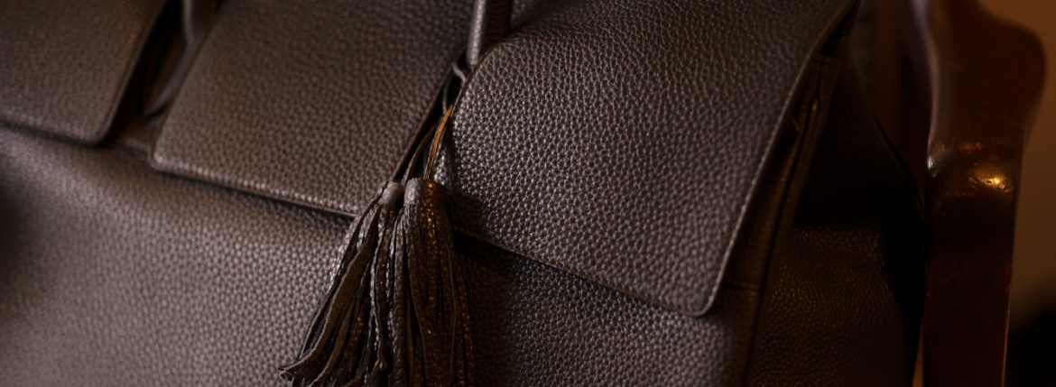 ACATE（アカーテ）OSTRO(オストロ) Montblanc leather(モンブランレザー) トートバック レザーバック NERO(ネロ) MADE IN ITALY(イタリア製) 2019 秋冬新作 愛知 名古屋 altoediritto アルトエデリット