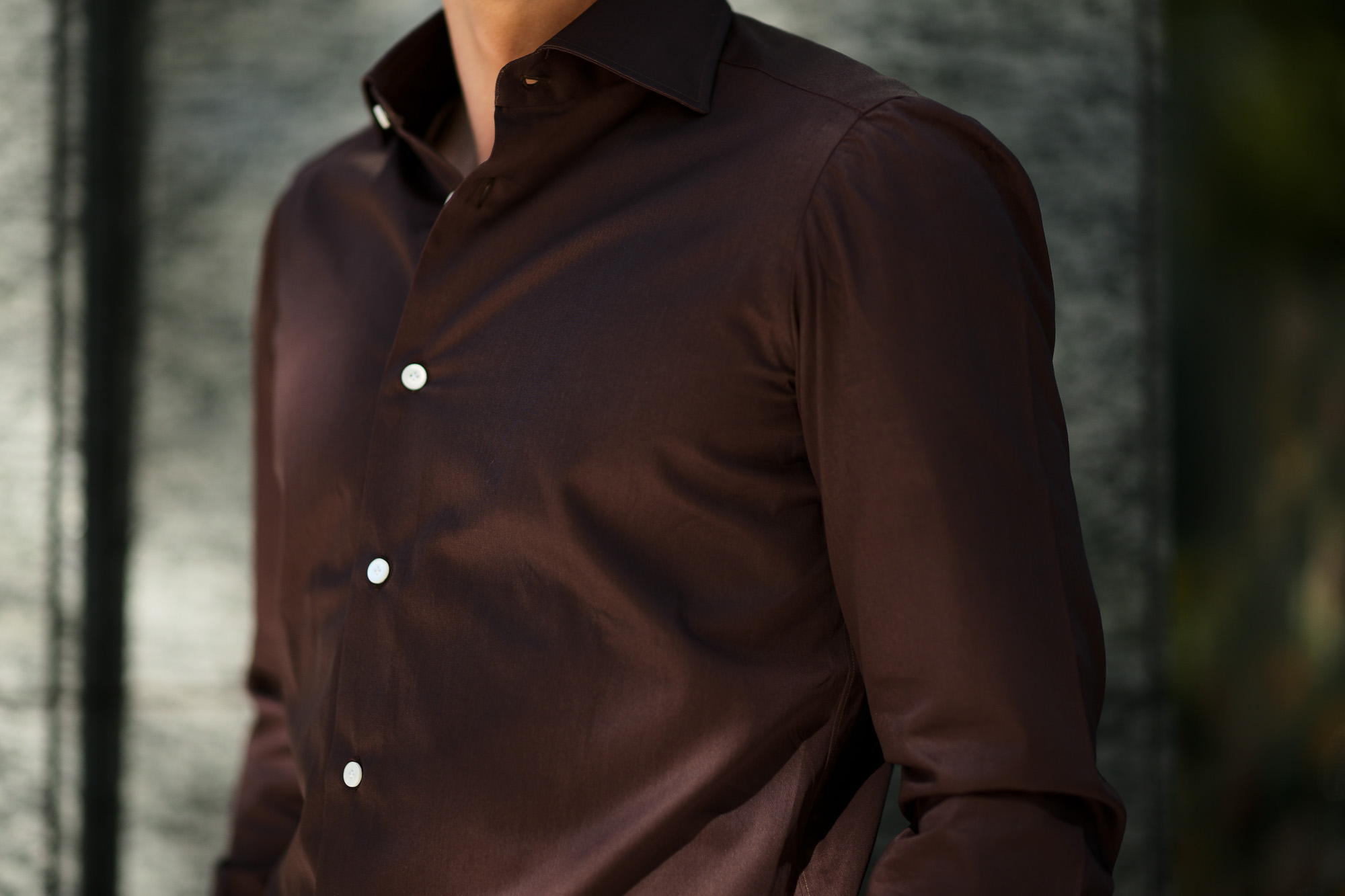 AVINO(アヴィーノ) Poplin Dress Shirts コットン ブロード ポプリン ドレスシャツ BROWN(ブラウン) made in italy (イタリア製) 2019 秋冬 【ご予約受付中】愛知 名古屋 altoediritto アルトエデリット