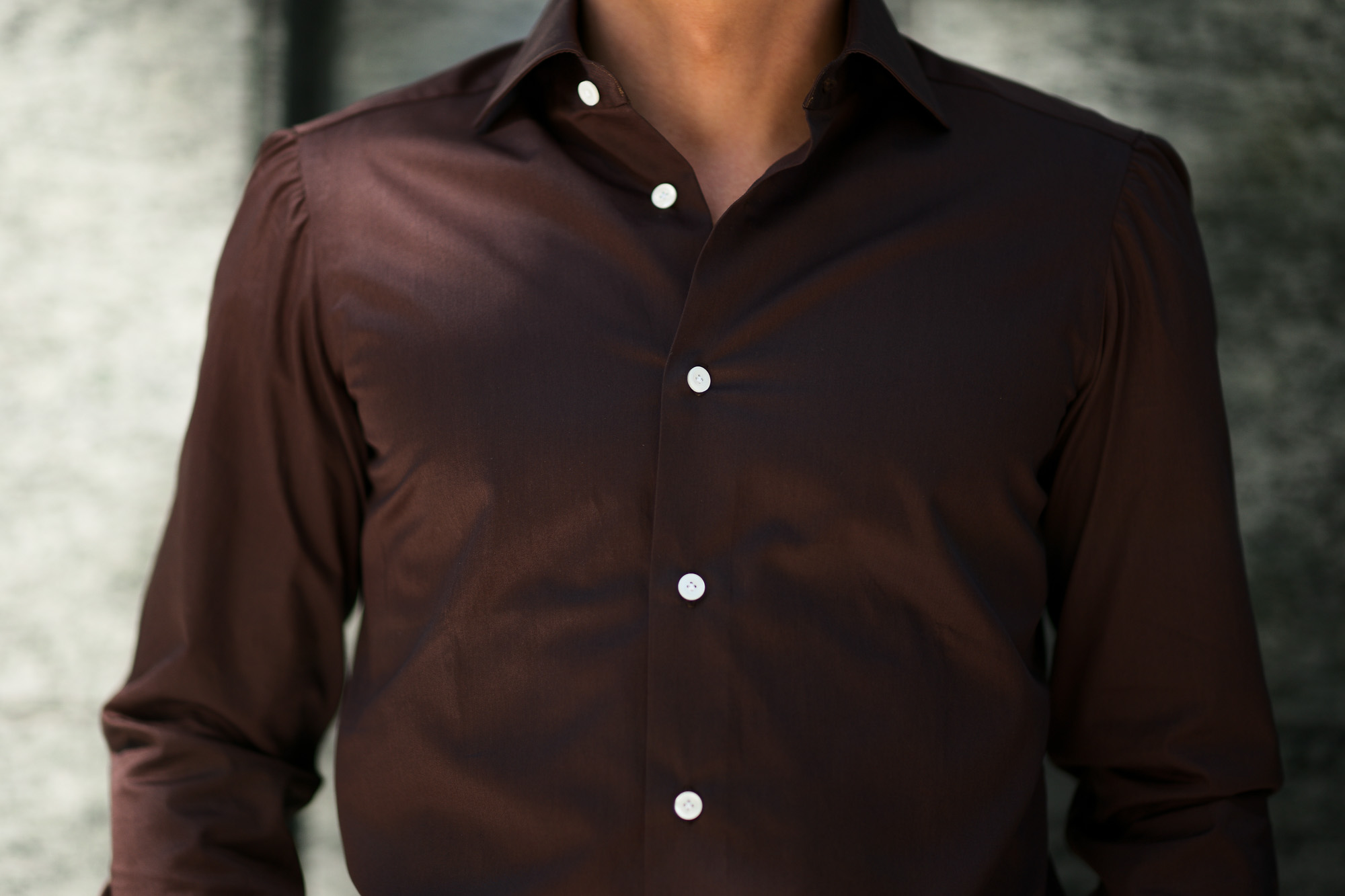 AVINO(アヴィーノ) Poplin Dress Shirts コットン ブロード ポプリン ドレスシャツ BROWN(ブラウン) made in italy (イタリア製) 2019 秋冬 【ご予約受付中】愛知 名古屋 altoediritto アルトエデリット