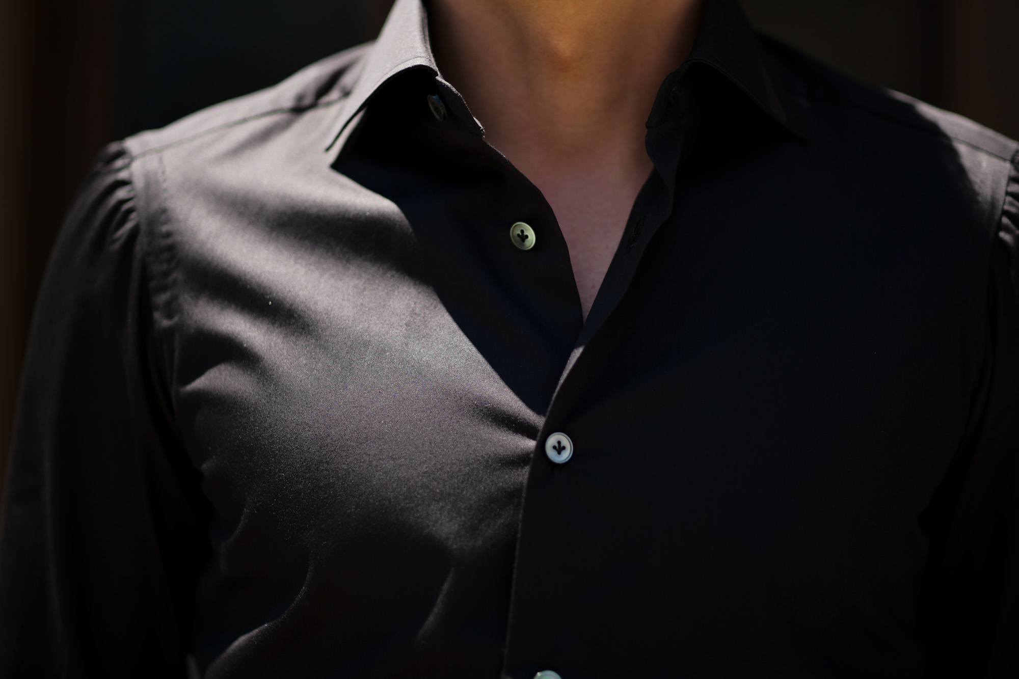 AVINO(アヴィーノ) Poplin Dress Shirts コットン ブロード ポプリン ドレスシャツ BLACK(ブラック) made in italy (イタリア製) 2019 秋冬 【ご予約受付中】 愛知 名古屋 altoediritto アルトエデリット