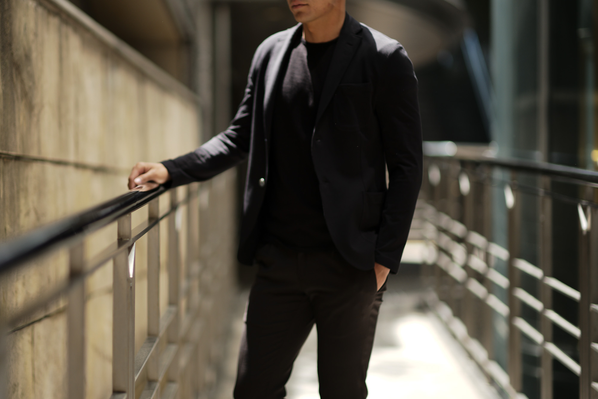 Cruciani (クルチアーニ) Cotton Jersey Jacket (コットンジャージージャケット) Micro Smooth Cotton マイクロスムースコットン ニット ジャケット BLACK (ブラック・2000) made in italy (イタリア製) 2019 春夏新作 愛知 名古屋 altoediritto アルトエデリット