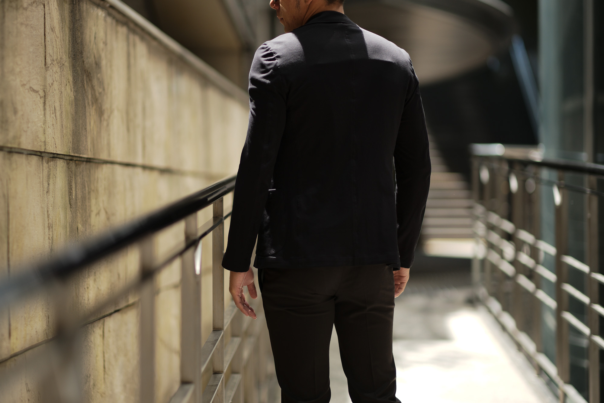 Cruciani (クルチアーニ) Cotton Jersey Jacket (コットンジャージージャケット) Micro Smooth Cotton マイクロスムースコットン ニット ジャケット BLACK (ブラック・2000) made in italy (イタリア製) 2019 春夏新作 愛知 名古屋 altoediritto アルトエデリット