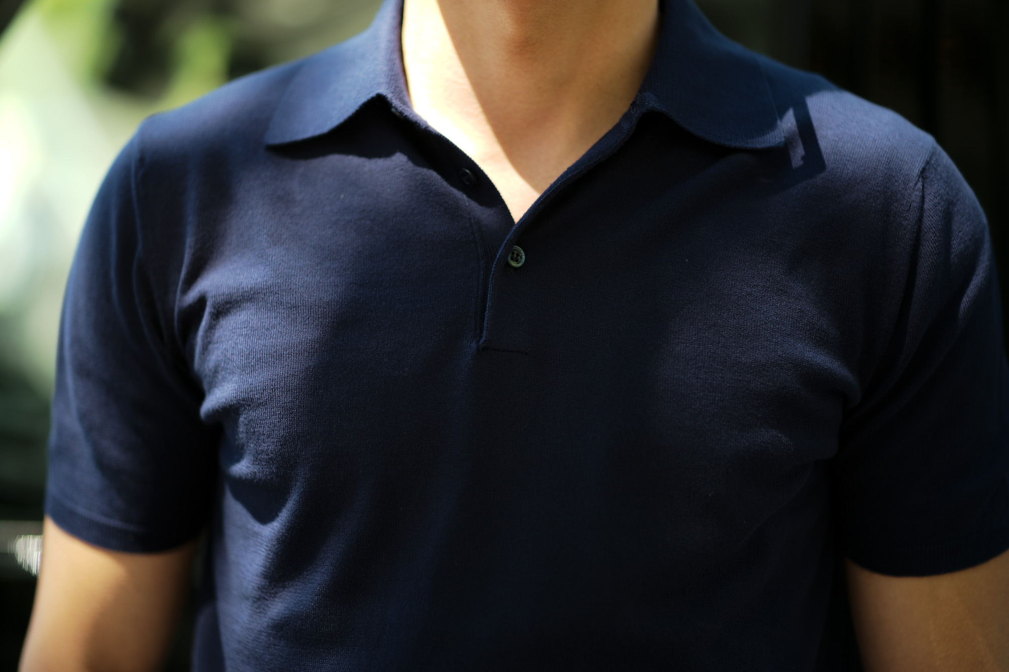 Cruciani (クルチアーニ) Knit Polo Shirt (ニット ポロシャツ) 27ゲージ コットン ニット ポロシャツ NAVY (ネイビー・Z0063) made in italy (イタリア製) 2019 春夏新作 愛知 名古屋 altoediritto アルトエデリット