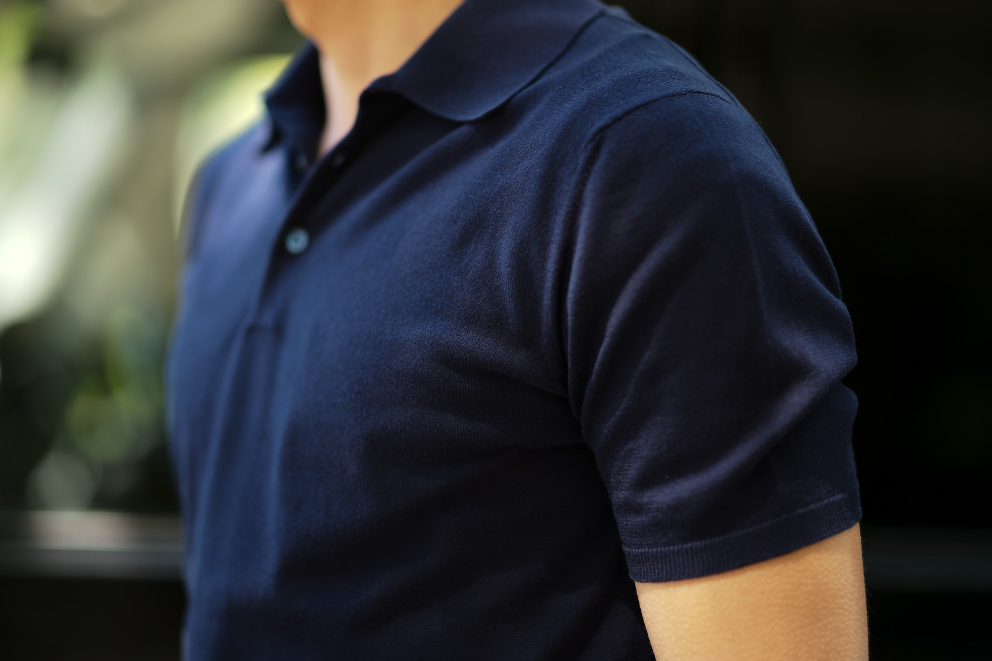 Cruciani (クルチアーニ) Knit Polo Shirt (ニット ポロシャツ) 27ゲージ コットン ニット ポロシャツ NAVY (ネイビー・Z0063) made in italy (イタリア製) 2019 春夏新作 愛知 名古屋 altoediritto アルトエデリット