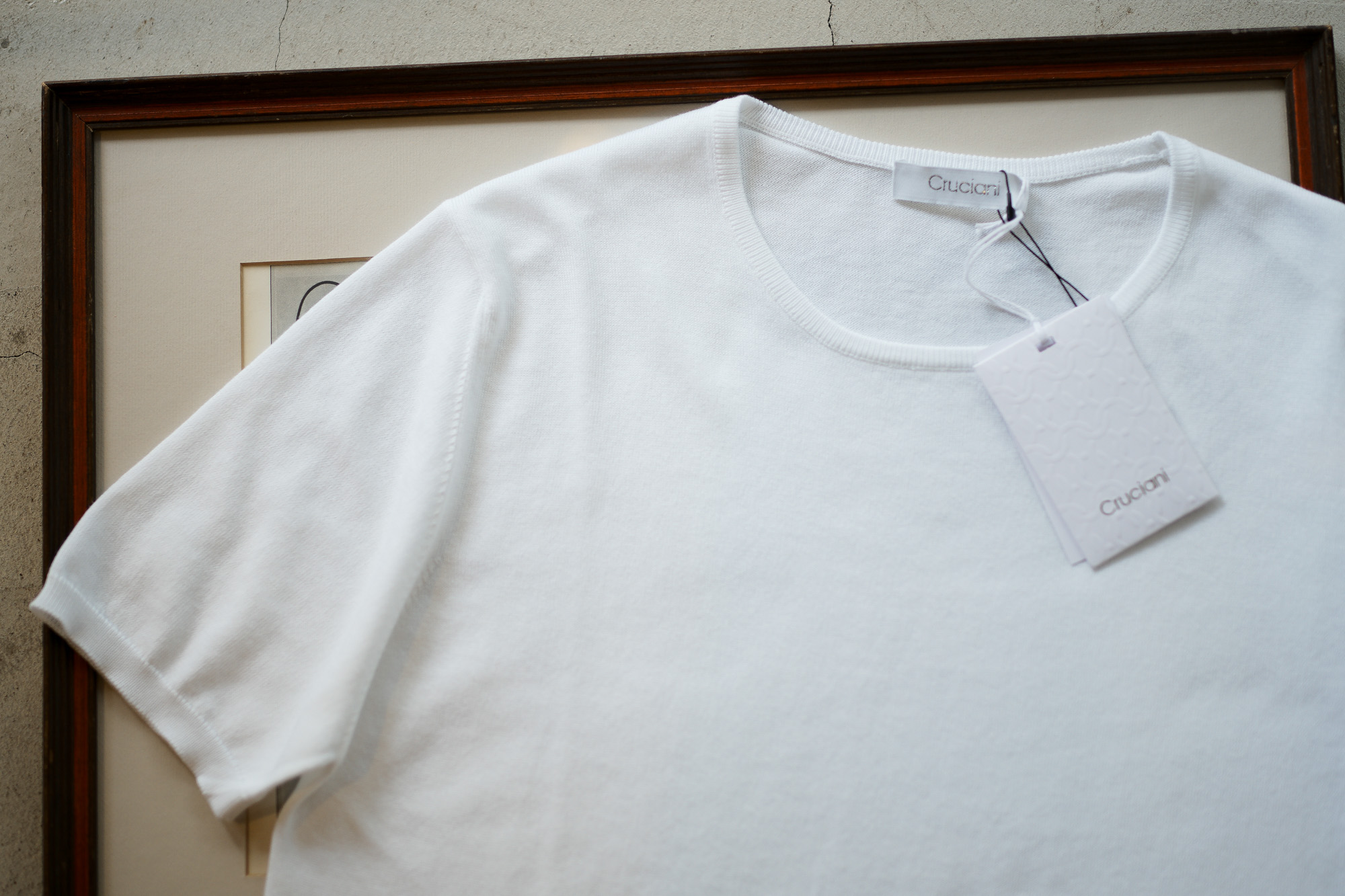 Cruciani (クルチアーニ) Knit T-shirt (ニット Tシャツ) 27ゲージ 