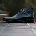 Cuervo (クエルボ) Derringer(デリンジャー) Annonay Vocalou Calf Leather アノネイ社 ボカルーカーフレザー Chukka Boots チャッカブーツ  BLACK(ブラック) MADE IN JAPAN(日本製) 2019 秋冬のイメージ