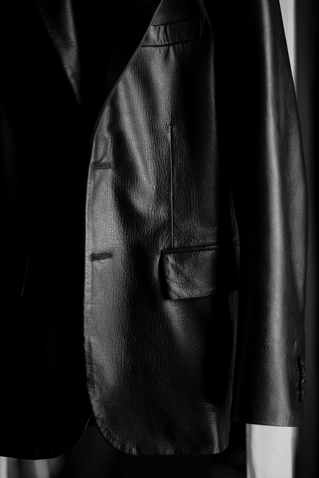 Cuervo (クエルボ) Satisfaction Leather Collection (サティスファクション レザー コレクション) LEON (レオン) BUFFALO LEATHER (バッファロー レザー) シングル テーラード ジャケット BLACK (ブラック) MADE IN JAPAN (日本製) 2019 秋冬 愛知 名古屋 altoediritto アルトエデリット