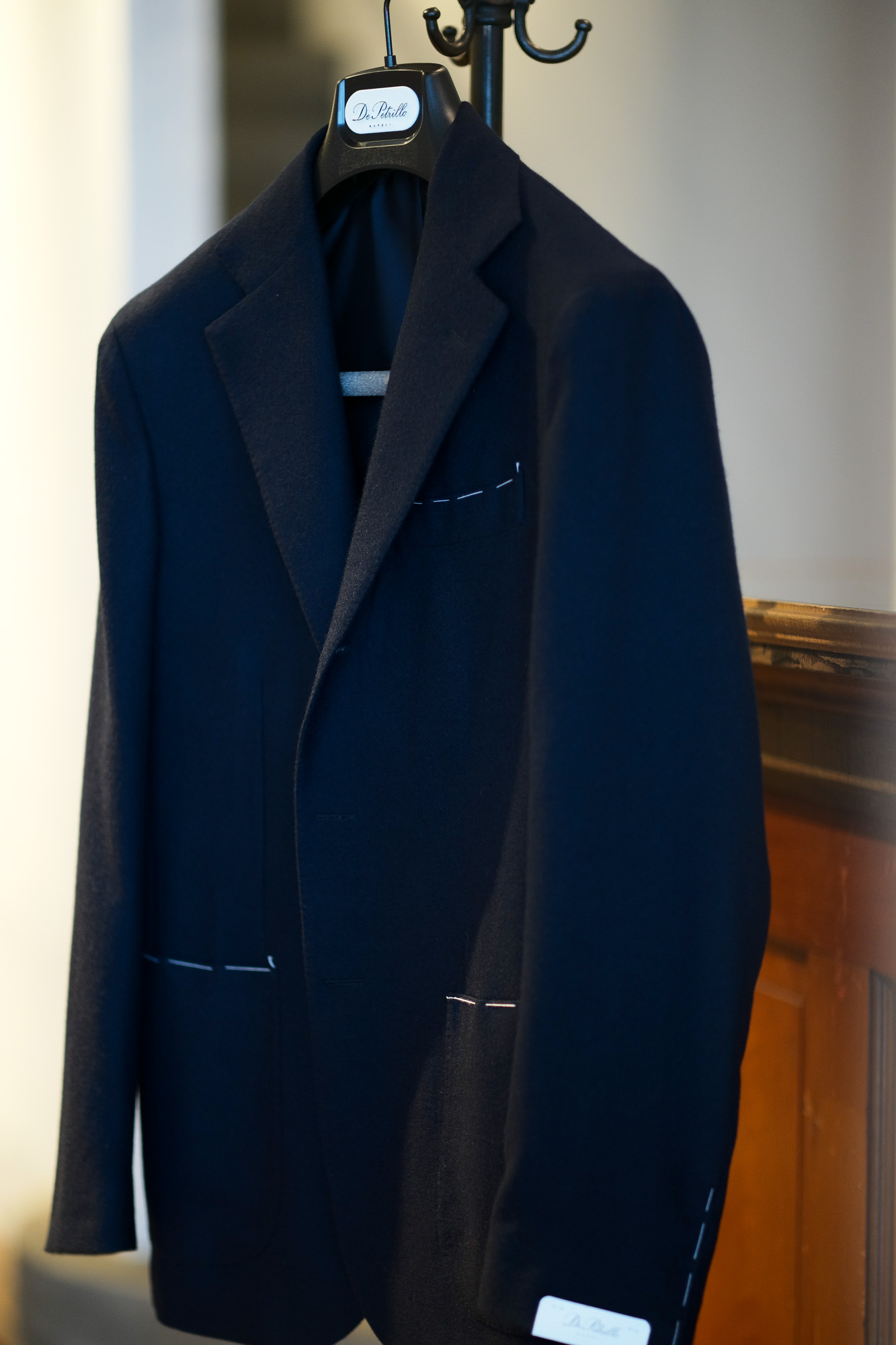 De Petrillo (デ ペトリロ) NAPOLI Posillipo (ナポリ ポジリポ) カシミア モールスキン 段返り3B ジャケット NAVY (ネイビー・359) Made in italy (イタリア製) 2019 秋冬 【ご予約受付中】depetrillo デペトリロ 愛知 名古屋 altoediritto アルトエデリット