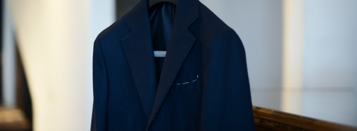 De Petrillo (デ ペトリロ) NAPOLI Posillipo (ナポリ ポジリポ) カシミア モールスキン 段返り3B ジャケット NAVY (ネイビー・359) Made in italy (イタリア製) 2019 秋冬 【ご予約受付中】depetrillo デペトリロ 愛知 名古屋 altoediritto アルトエデリット