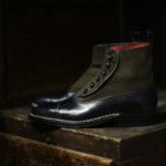 ENZO BONAFE(エンツォボナフェ) ART. 2690 Buttom up Boots(ボタンアップブーツ) MUSEUM CALF(ミュージアムカーフ) ドレスシューズ ドレスブーツ Deep Blue×Loden(ディープブルー×ローデン) made in italy (イタリア製)のイメージ