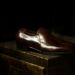 ENZO BONAFE (エンツォボナフェ) ART. 3786 Slip-on (スリッポン) BONAUDO MUSEUM CALF (CORNOVAILLES) ボナウド社ミュージアムカーフ ドレスシューズ PLUM (バーガンディー) made in italy (イタリア製)のイメージ