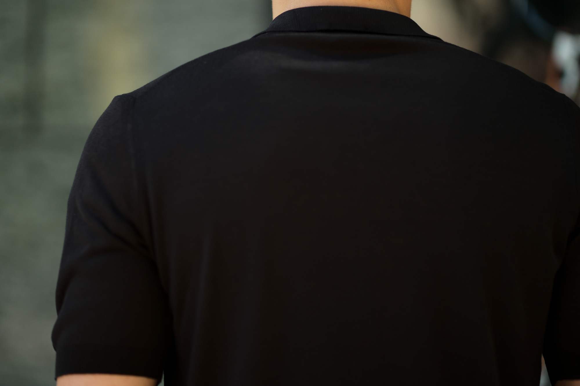 Gran Sasso (グランサッソ) Silk Knit Polo Shirt (シルクニット) SETA (シルク 100%) シルク ニット ポロシャツ BLACK (ブラック・099) made in italy (イタリア製) 2019 春夏新作 gransasso 愛知 名古屋 altoediritto アルトエデリット