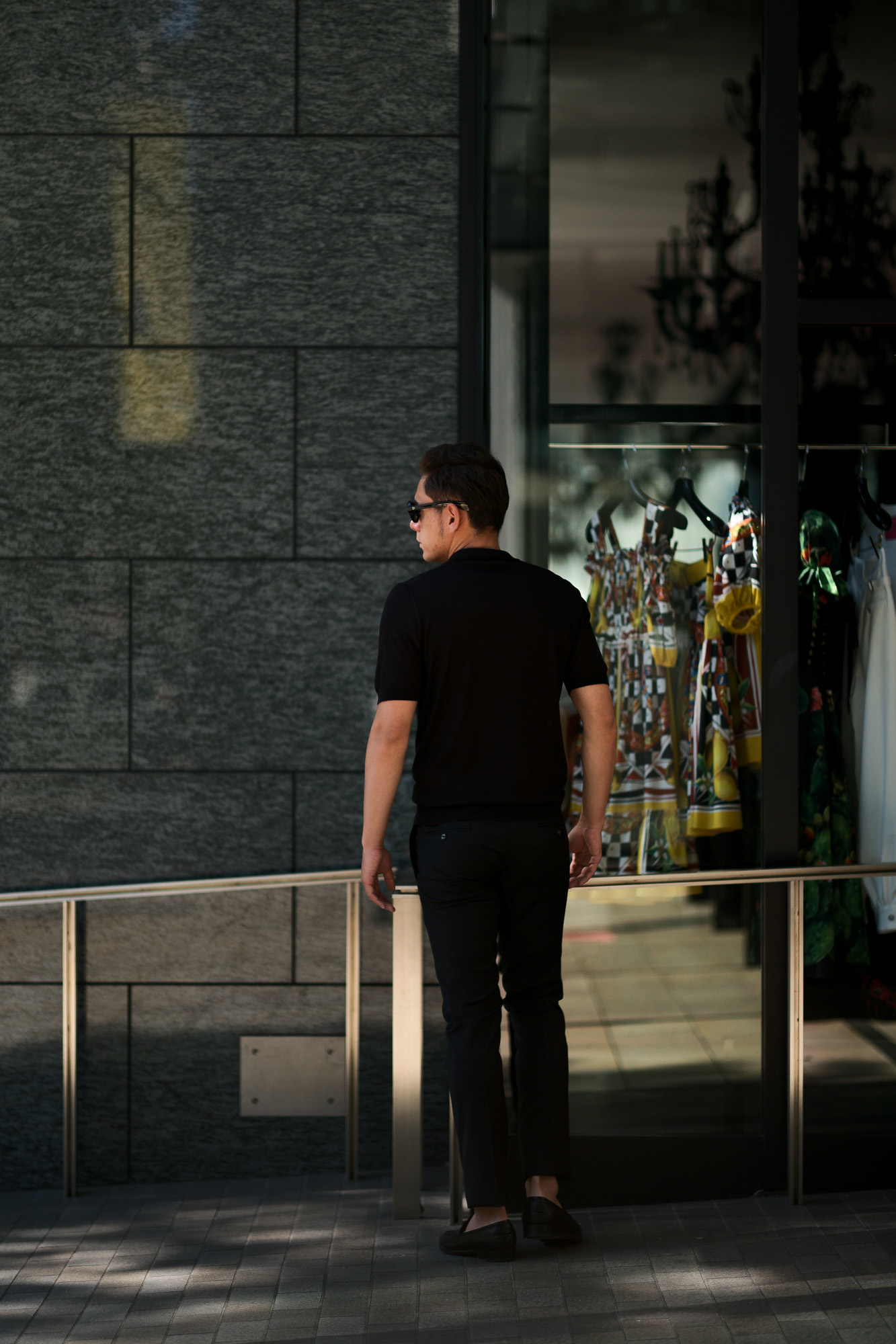 Gran Sasso (グランサッソ) Silk Knit Polo Shirt (シルクニット) SETA (シルク 100%) シルク ニット ポロシャツ BLACK (ブラック・099) made in italy (イタリア製) 2019 春夏新作 gransasso 愛知 名古屋 altoediritto アルトエデリット