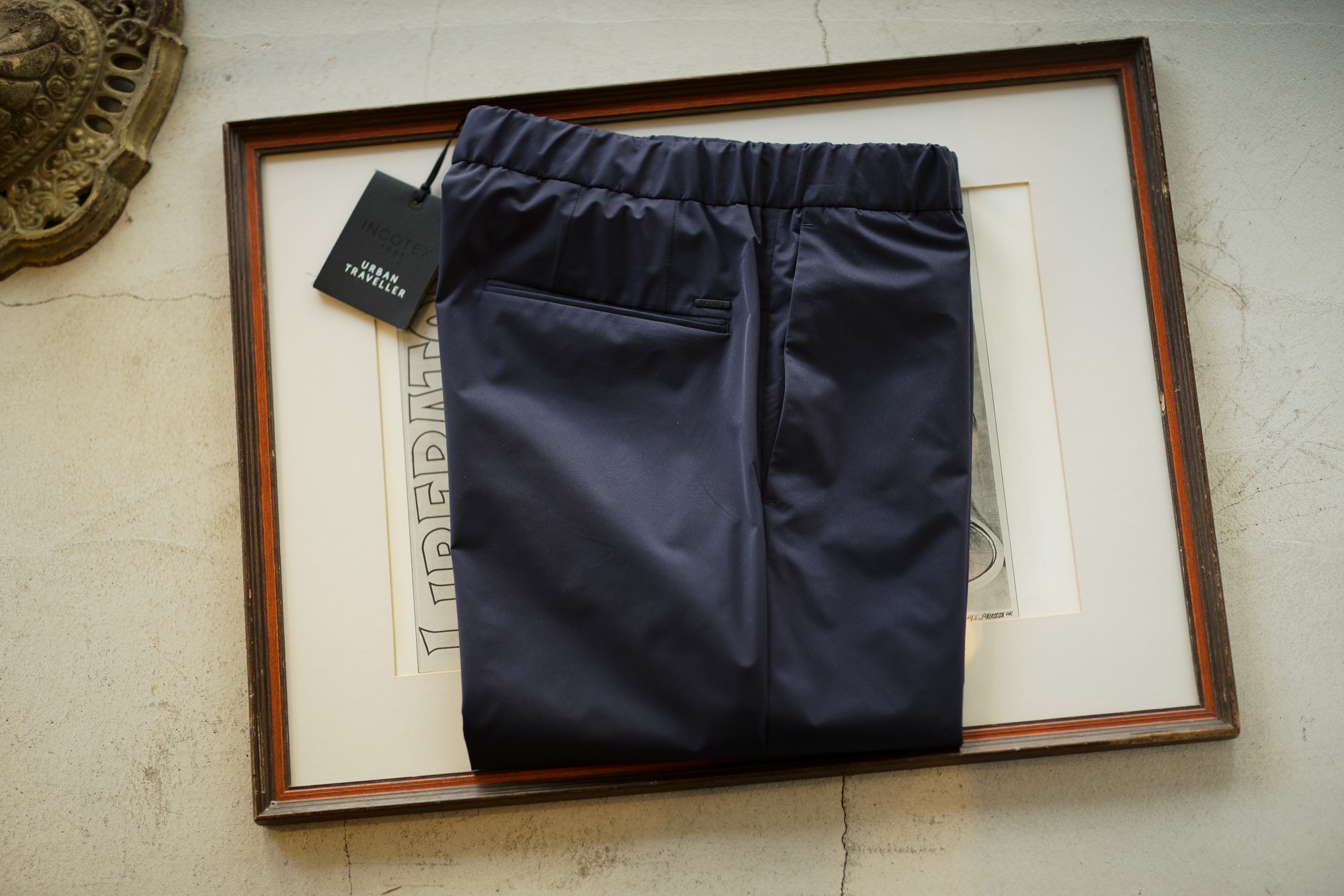 INCOTEX (インコテックス) 1AG48R SLIM FIT URBAN TRAVELER (アーバントラベラー) LIGHTWEIGHT POLY STRETCH ストレッチポリエステル イージー スラックス NAVY (ネイビー・820) 2019 春夏新作 愛知 名古屋 altoediritto アルトエデリット