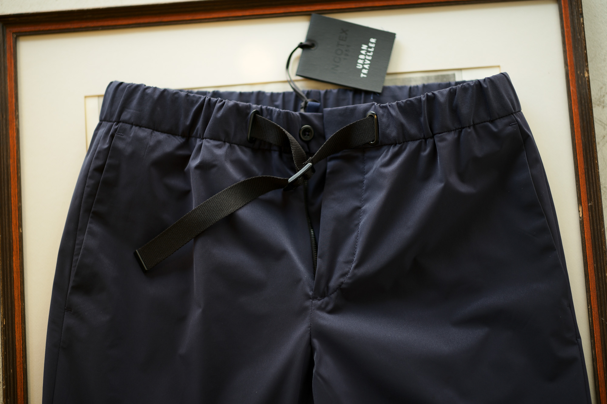 INCOTEX (インコテックス) 1AG48R SLIM FIT URBAN TRAVELER (アーバントラベラー) LIGHTWEIGHT POLY STRETCH ストレッチポリエステル イージー スラックス NAVY (ネイビー・820) 2019 春夏新作 愛知 名古屋 altoediritto アルトエデリット