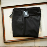 INCOTEX (インコテックス) N35 SLIM FIT (1NT035) SUPER 100’S WOOLLEN TWILL サージウール スラックス BLACK (ブラック・990) 2019 秋冬 【ご予約受付中】のイメージ