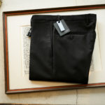 INCOTEX (インコテックス) N35 SLIM FIT (1NT035) SUPER 100’S WORSTED FLANNEL フランネル ウール スラックス BLACK (ブラック・990) 2019 秋冬 【ご予約受付中】のイメージ