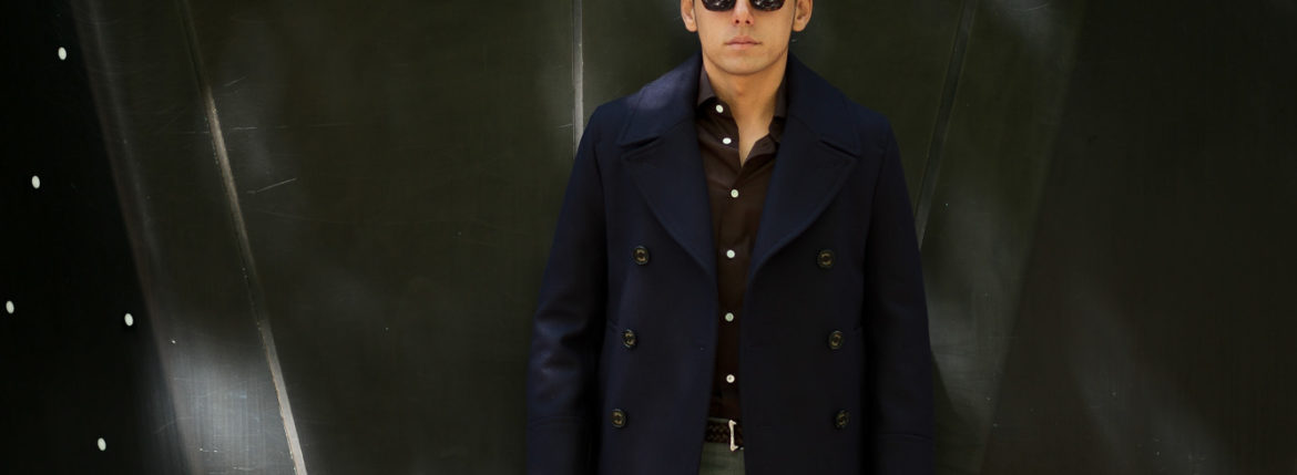 Sealup(シーラップ)　GENOVA(ジェノバ) 50002 7591 01 メルトンウール サーモアライニング ロングPコート NAVY (ネイビー・01) MADE IN ITALY(イタリア製) 2019 秋冬 【ご予約受付中】 シーラップ 愛知 名古屋 Alto e Diritto アルト エ デリット Pコート　コート coat