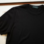 ZANONE (ザノーネ) Knit T-shirt (ニット Tシャツ) コットンニット Tシャツ BLACK (ブラック・Z3369) made in italy (イタリア製) 2019 春夏新作のイメージ