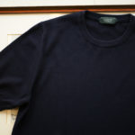 ZANONE (ザノーネ) Knit T-shirt (ニット Tシャツ) コットンニット Tシャツ NAVY (ネイビー・Z0542) made in italy (イタリア製) 2019 春夏新作のイメージ