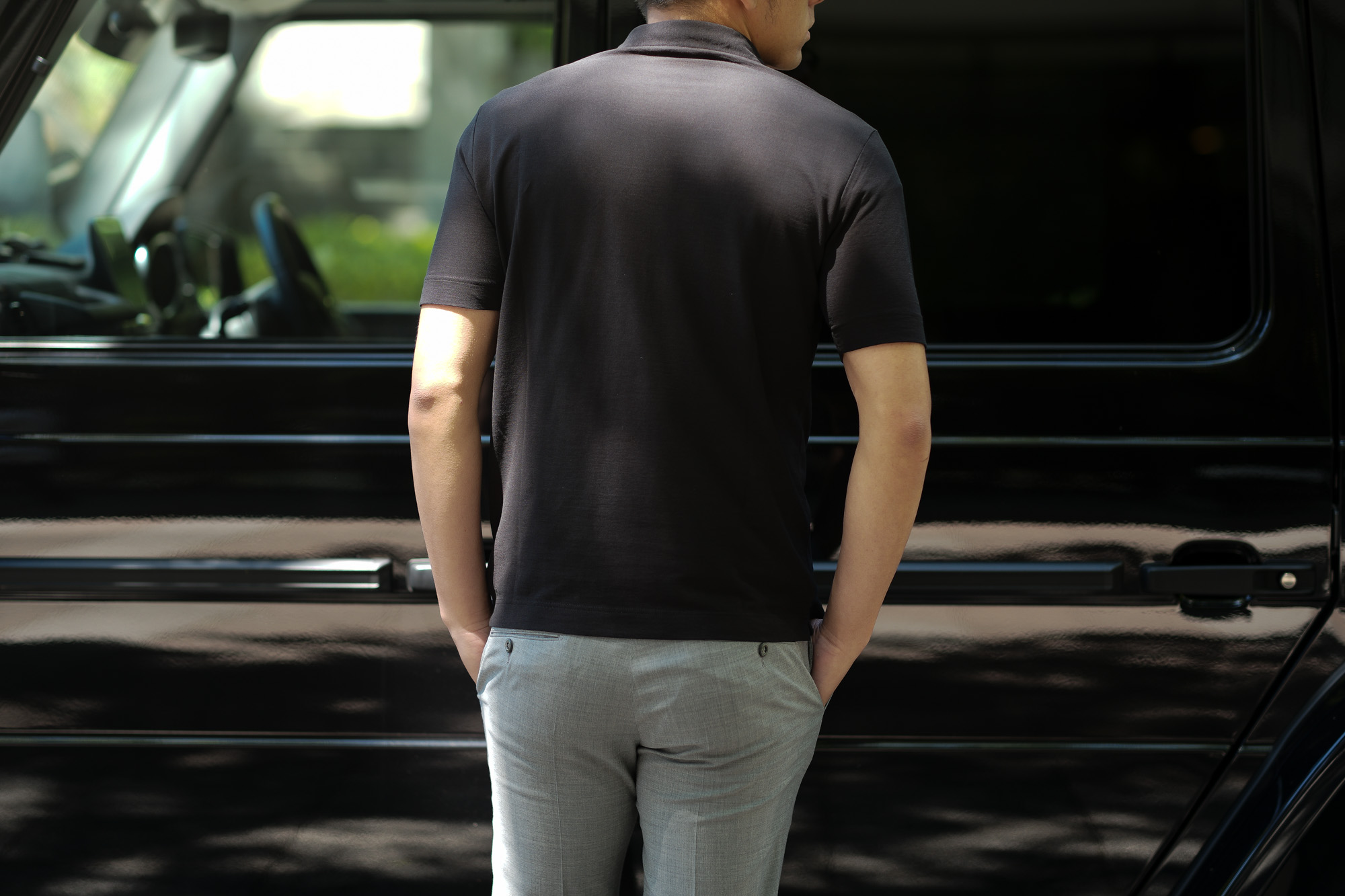 ZANONE(ザノーネ) Polo Shirt ice cotton アイスコットン ポロシャツ BLACK (ブラック・Z0015) made in italy (イタリア製) 2019 春夏新作 愛知 名古屋 altoediritto アルトエデリット