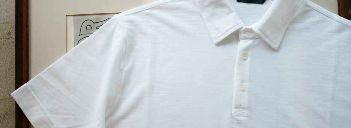 ZANONE(ザノーネ) Polo Shirt ice cotton アイスコットン ポロシャツ WHITE (ホワイト・Z0001) made in italy (イタリア製) 2019 春夏新作 愛知 名古屋 altoediritto アルトエデリット