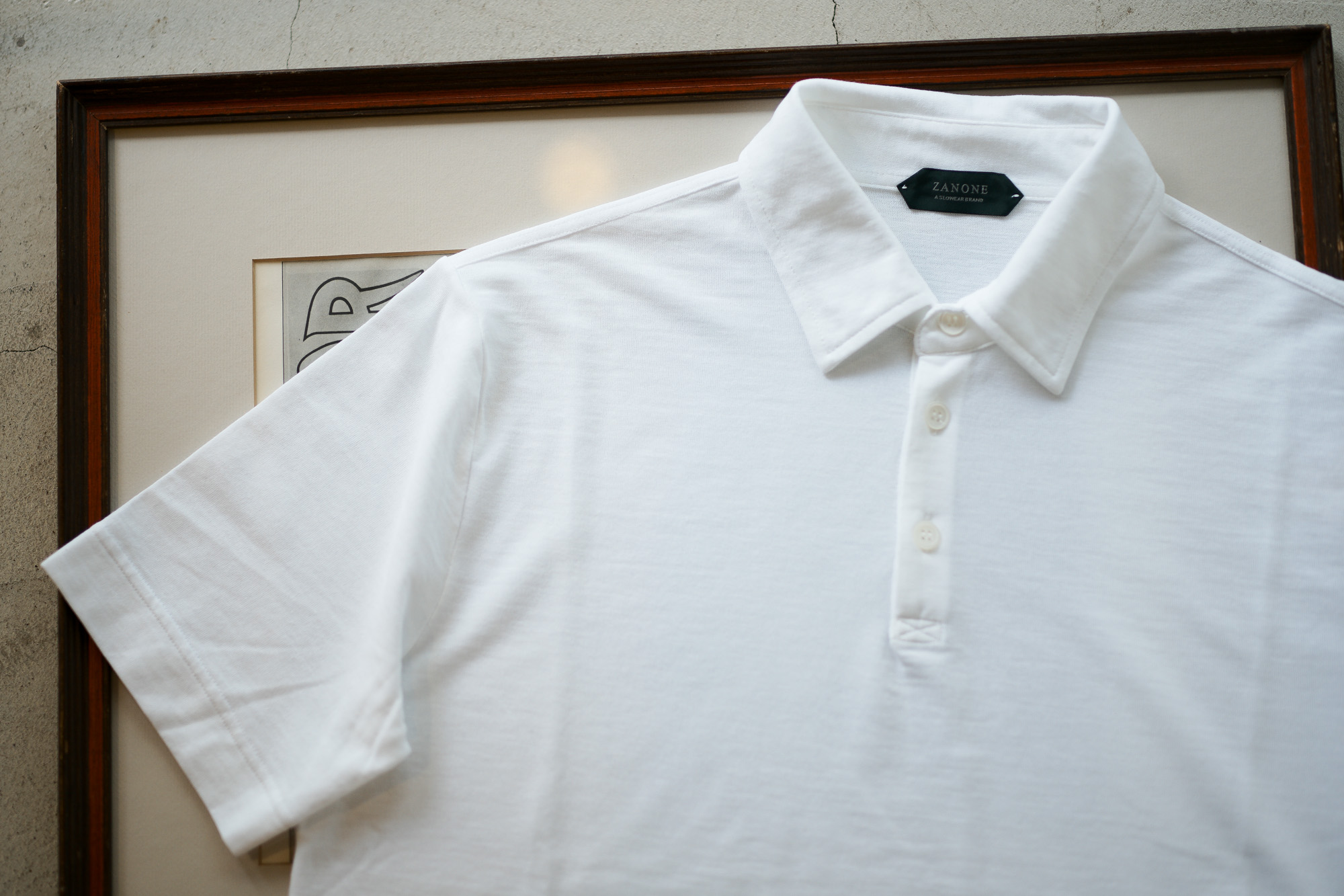 ZANONE(ザノーネ) Polo Shirt ice cotton アイスコットン ポロシャツ WHITE (ホワイト・Z0001)  made in italy (イタリア製) 2019 春夏新作 愛知 名古屋 altoediritto アルトエデリット