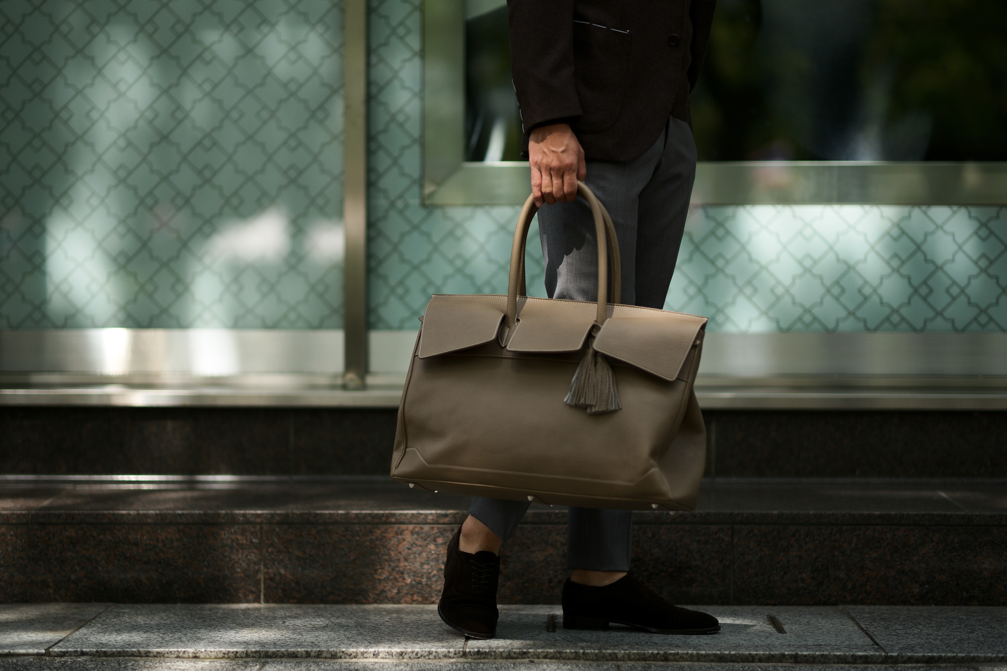 ACATE（アカーテ）OSTRO(オストロ) Montblanc leather(モンブランレザー) トートバック レザーバック TAUPE(トープ) MADE IN ITALY(イタリア製) 2019 秋冬新作 愛知 名古屋 altoediritto アルトエデリット