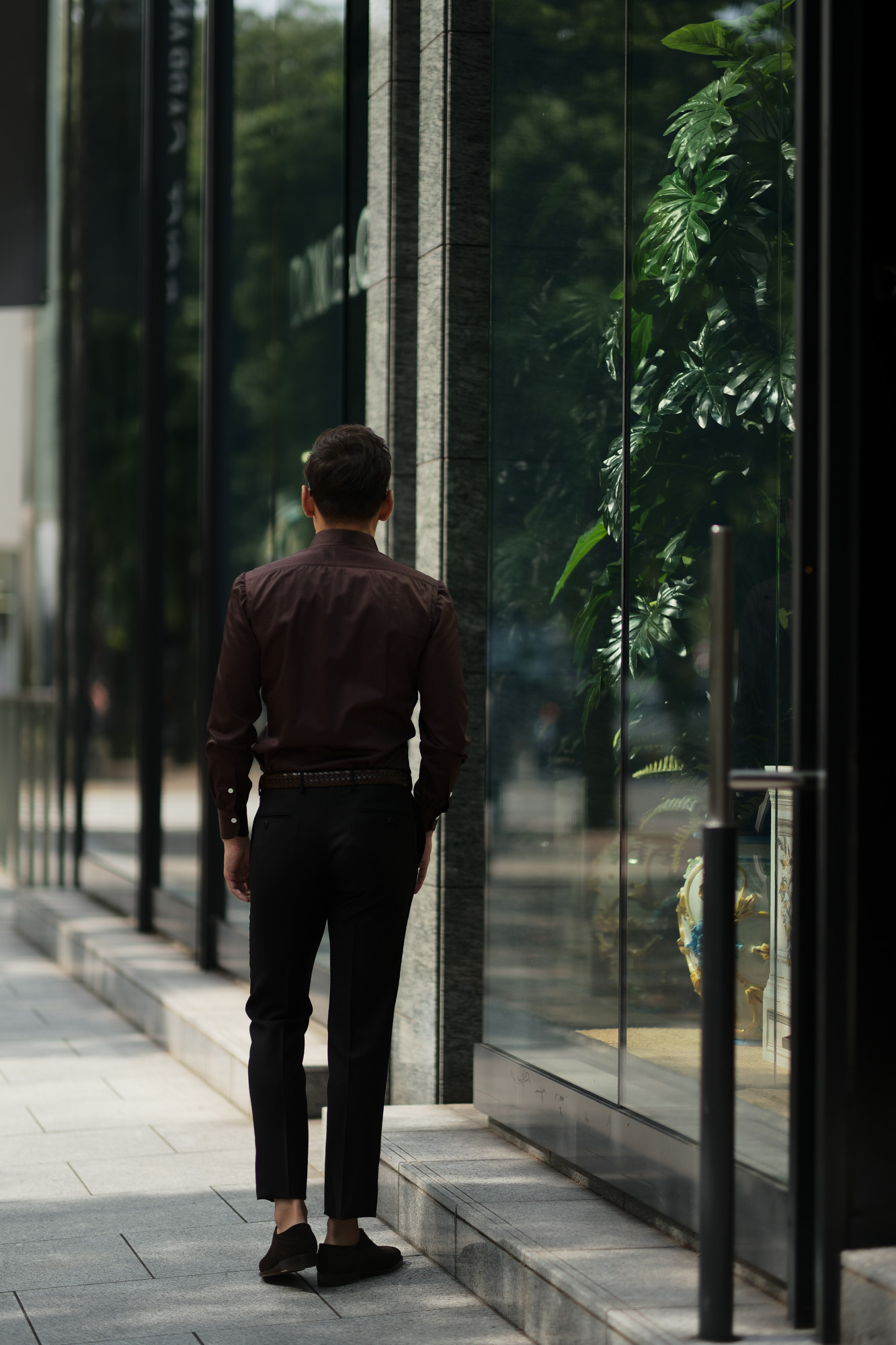 AVINO(アヴィーノ) Poplin Dress Shirts コットン ブロード ポプリン ドレスシャツ BROWN(ブラウン) made in italy (イタリア製) 2019 秋冬 【ご予約受付中】 愛知 名古屋 altoediritto アルトエデリット